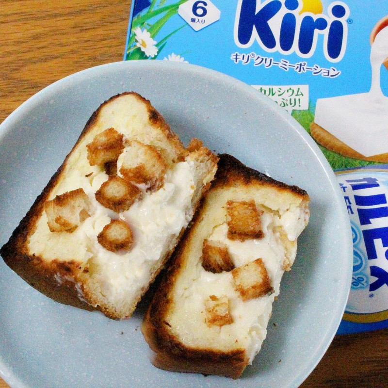 スイーツ系♪クリームチーズフィリングのトーストのレシピ画像