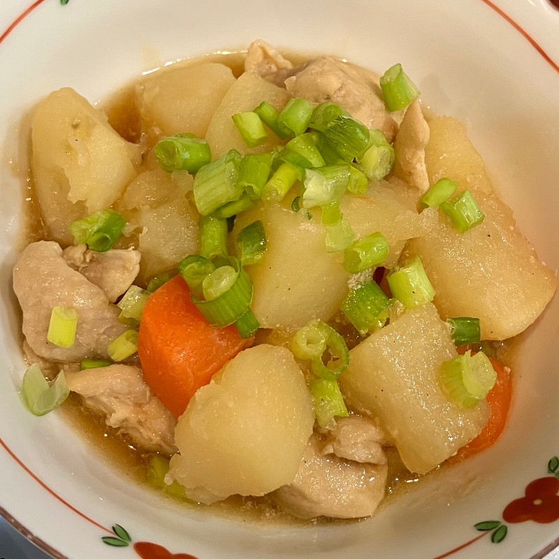 ほっこりこっくり！鶏肉と根菜の甘辛煮のレシピ画像