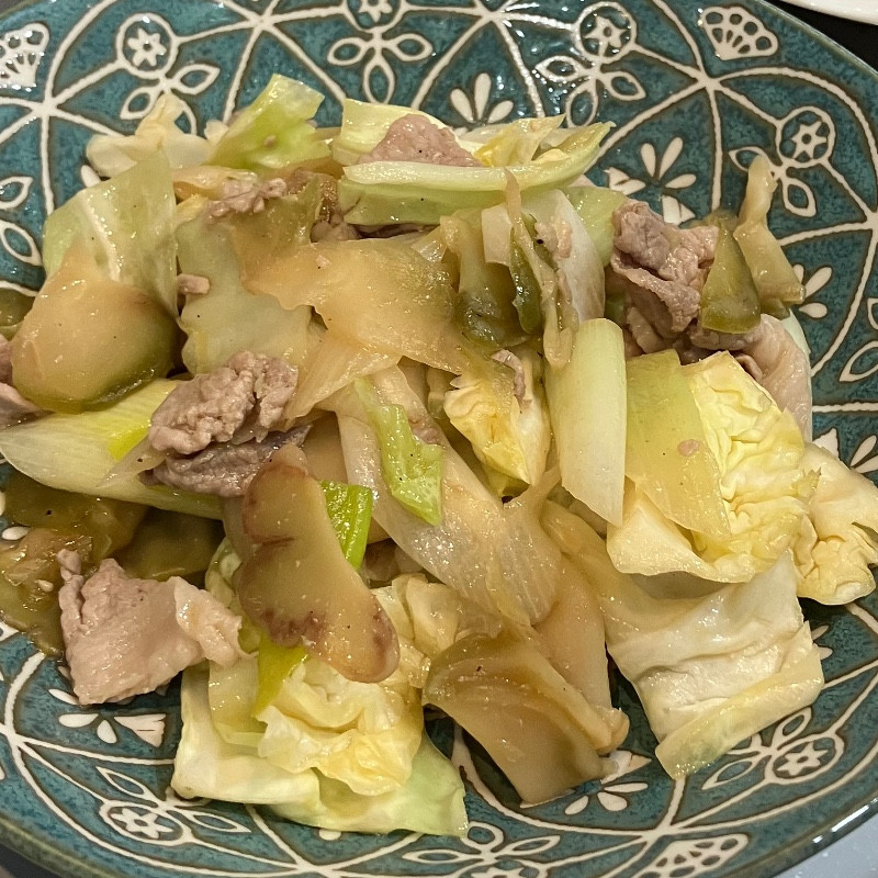 ザーサイと豚肉のピリ辛炒めのレシピ画像