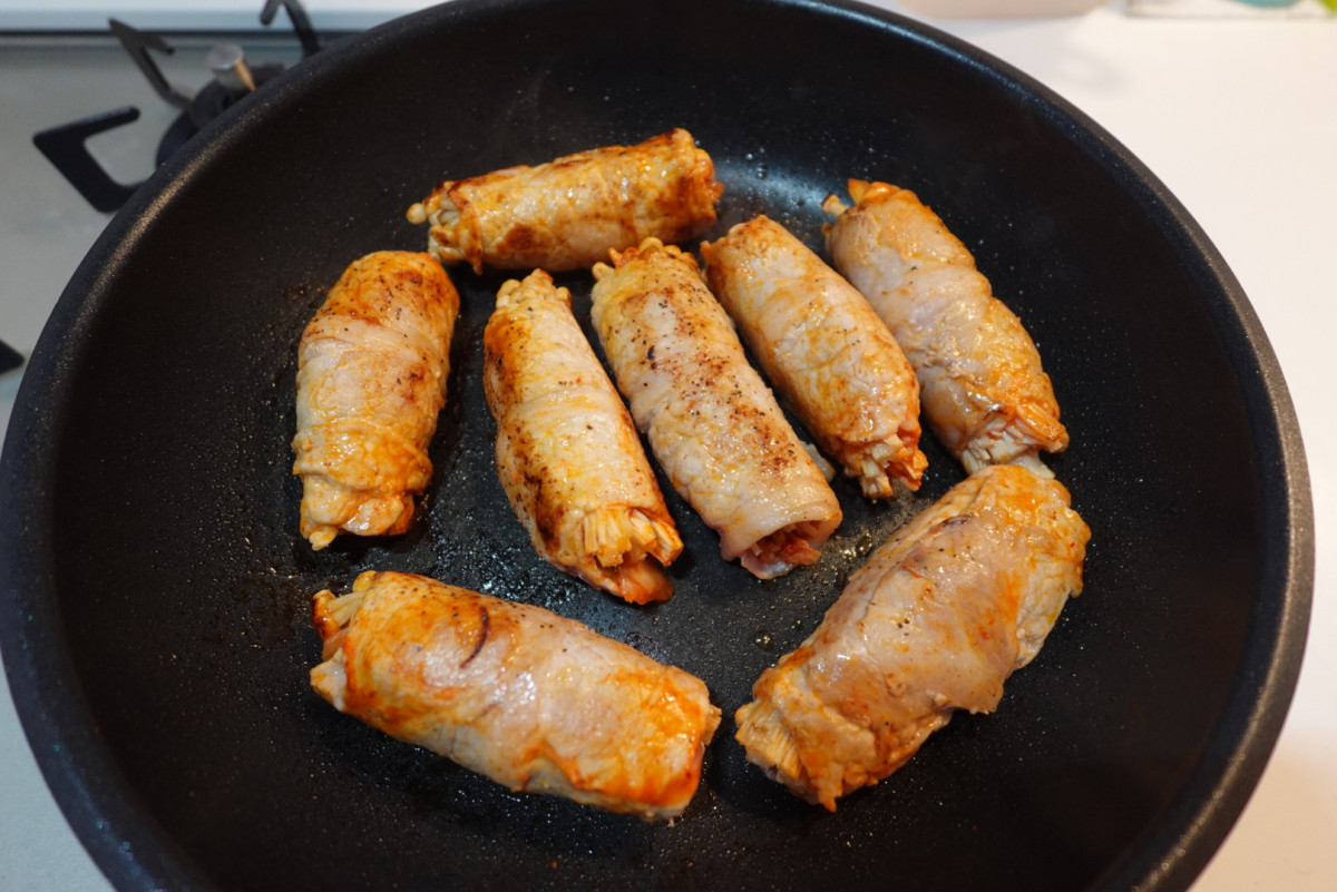 えのきとキムチの肉巻きの作り方ステップ3