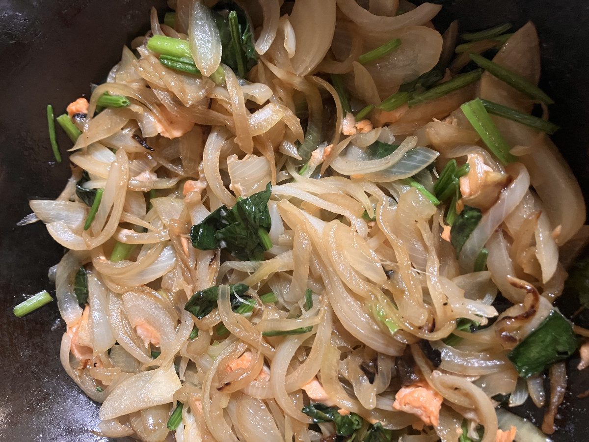 サーモンとじゃがいものキッシュの作り方ステップ2