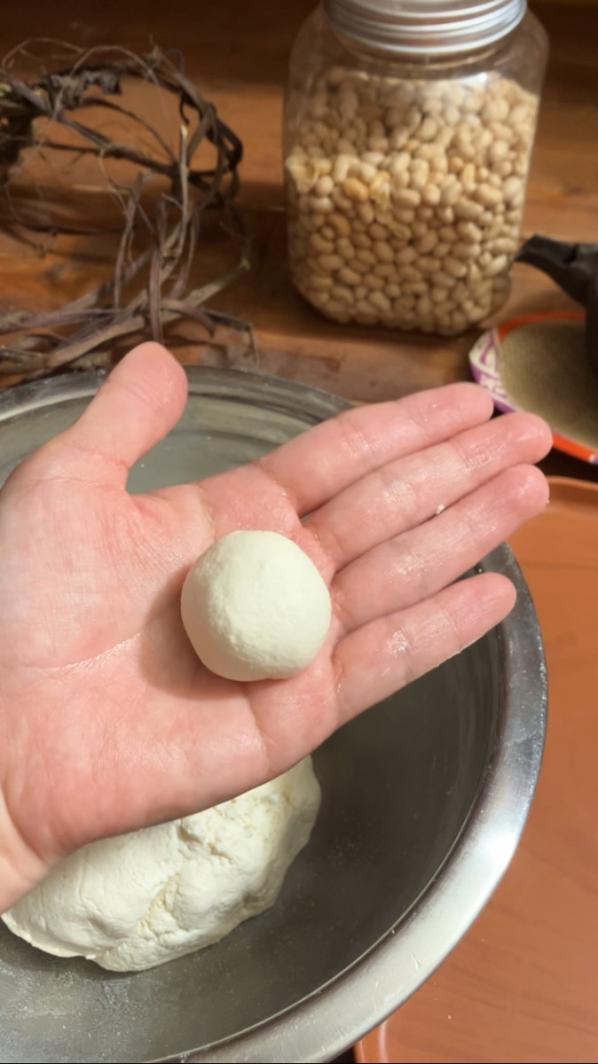 豆腐白玉ぜんざいの作り方ステップ2