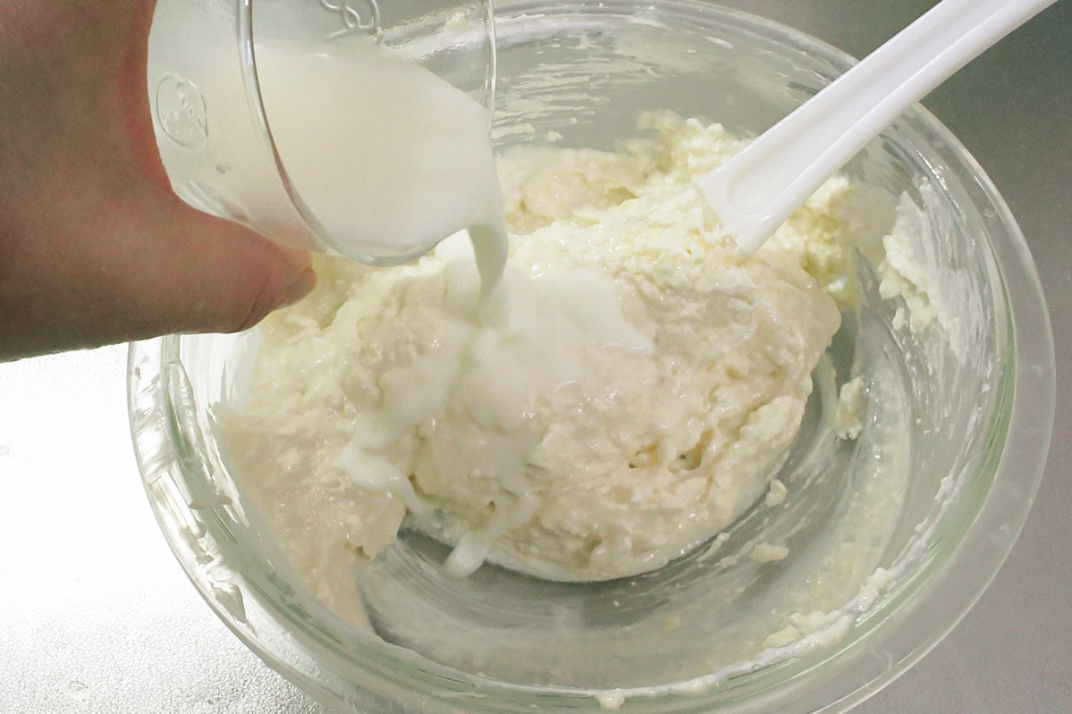 グルテンフリー抹茶チーズケーキの作り方ステップ3