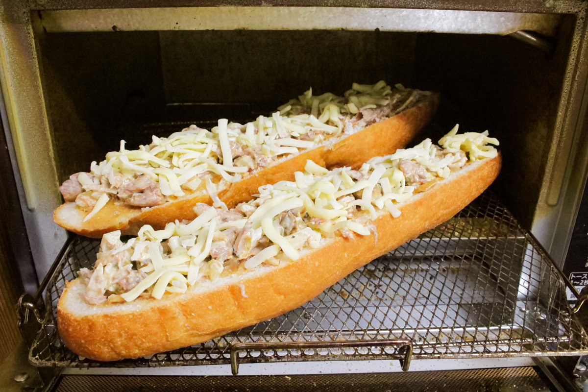 サバ味噌チーズのタルティーヌの作り方ステップ7