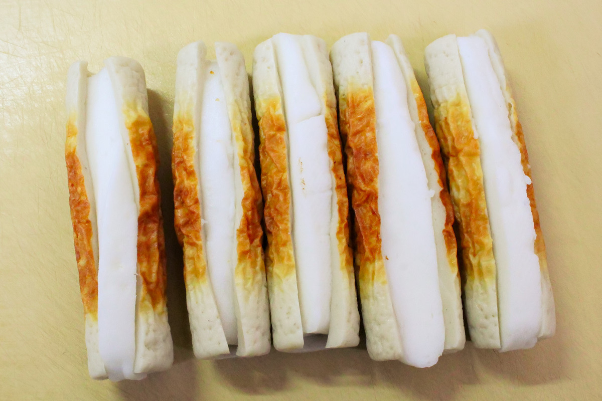 カリッふわっ♪はんぺん入りちくわの磯辺揚げの作り方ステップ3