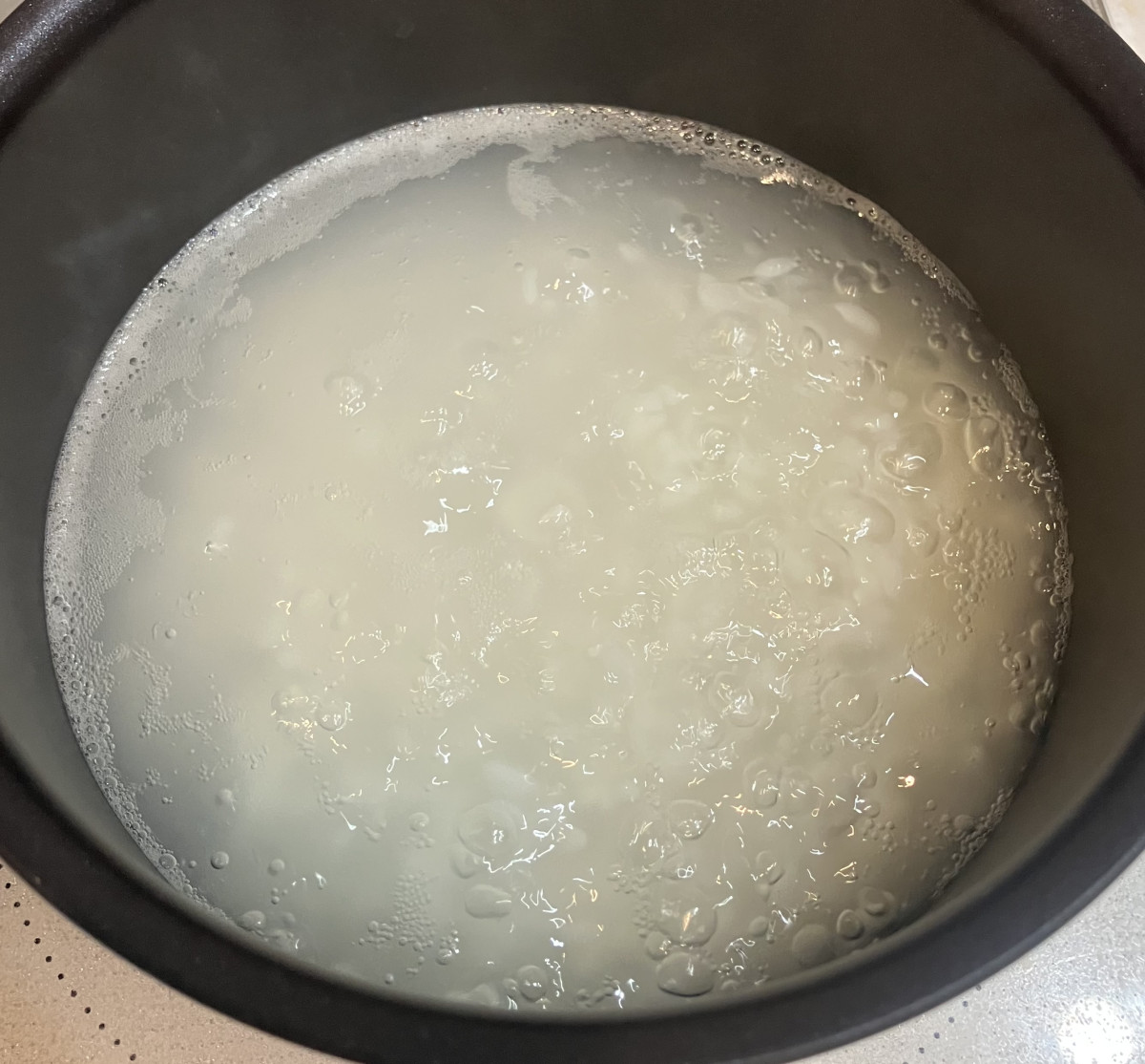 シーフードミックスで！ほっこり優しい中華粥の作り方ステップ3