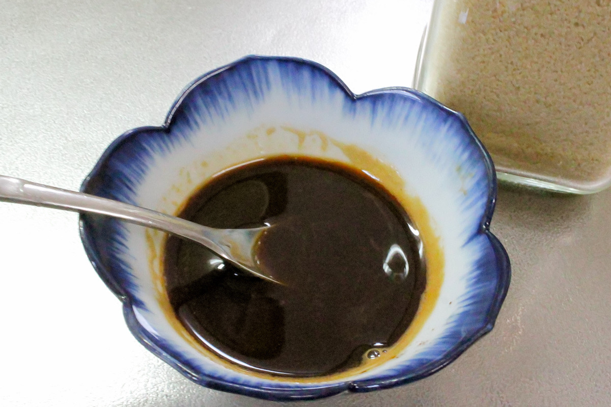 アーモンドミルクプリン・エスプレッソソースかけの作り方ステップ5