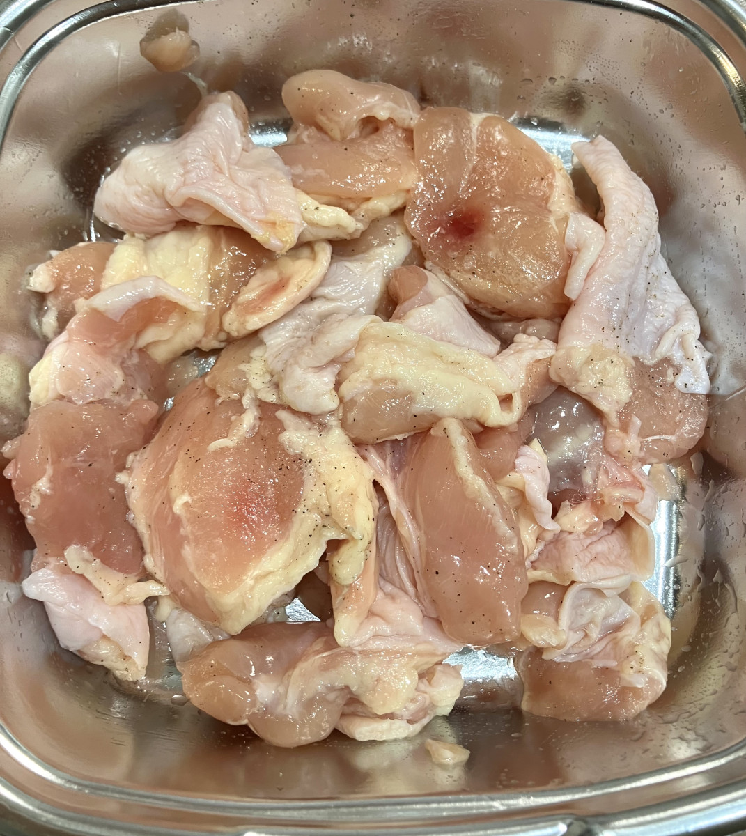 鶏と生姜の野菜炒めの作り方ステップ1