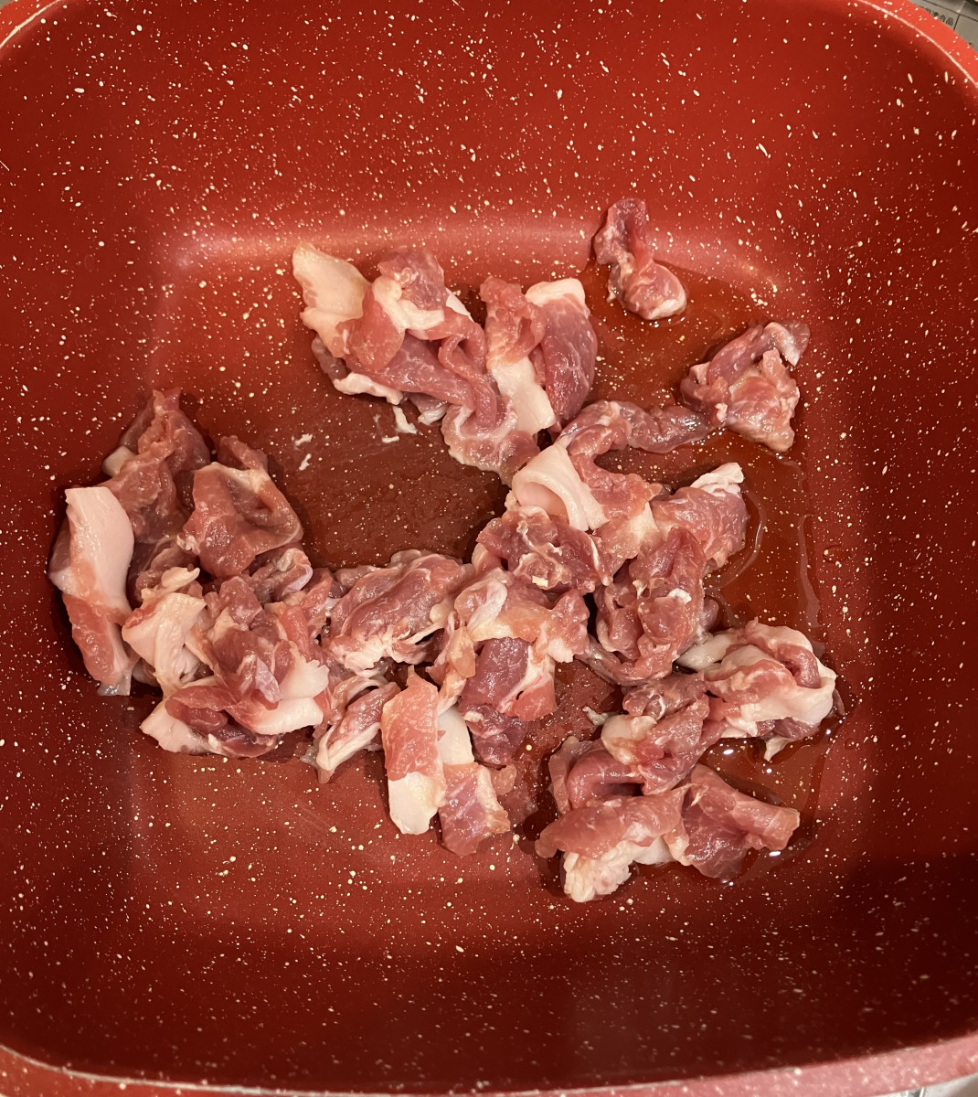 ザーサイと豚肉のピリ辛炒めの作り方ステップ3