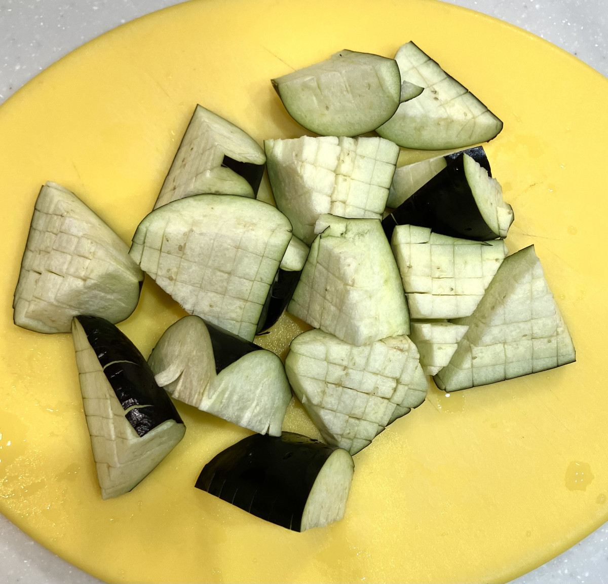 レンチンで！茄子と舞茸の煮浸し風の作り方ステップ1