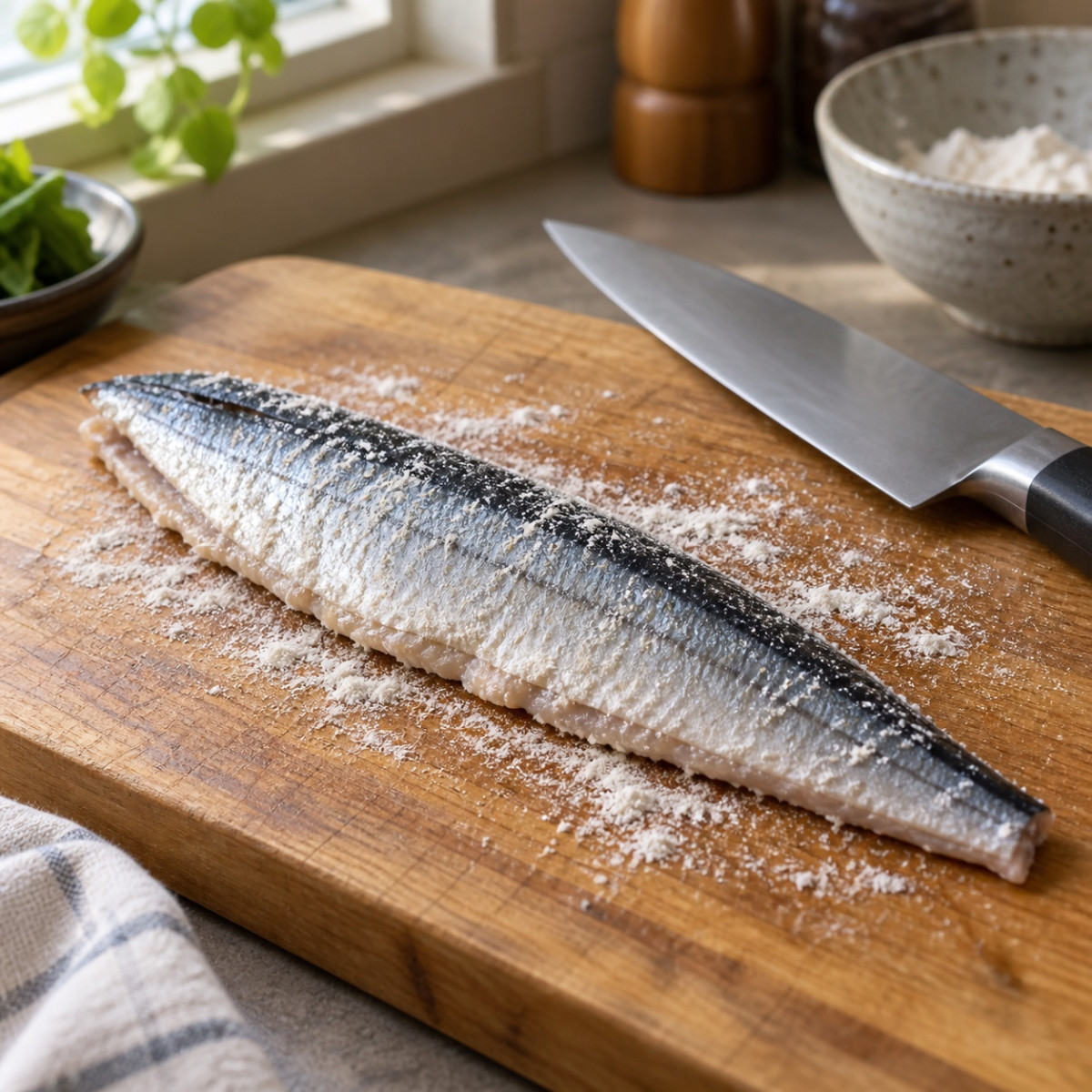 フライパン15分。秋刀魚をフレンチにするハーブバターソースの作り方ステップ1
