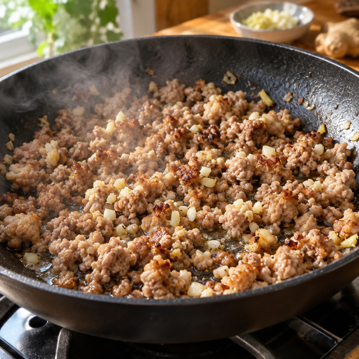 なす3本消費。豚ひき肉のピリ辛みそ炒めの作り方ステップ3
