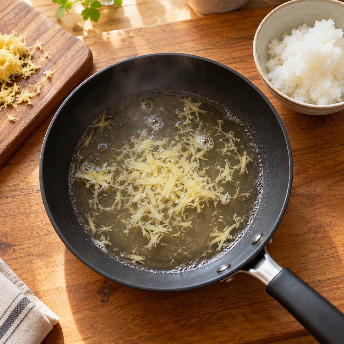 フライパン1つ10分。さば缶と大根おろしのみぞれ煮の作り方ステップ2