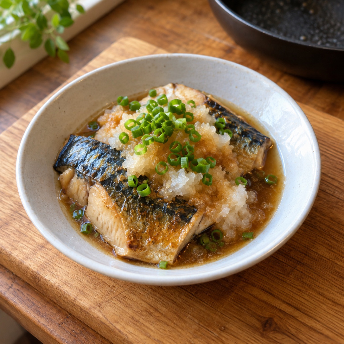 フライパン1つ10分。さば缶と大根おろしのみぞれ煮の作り方ステップ6