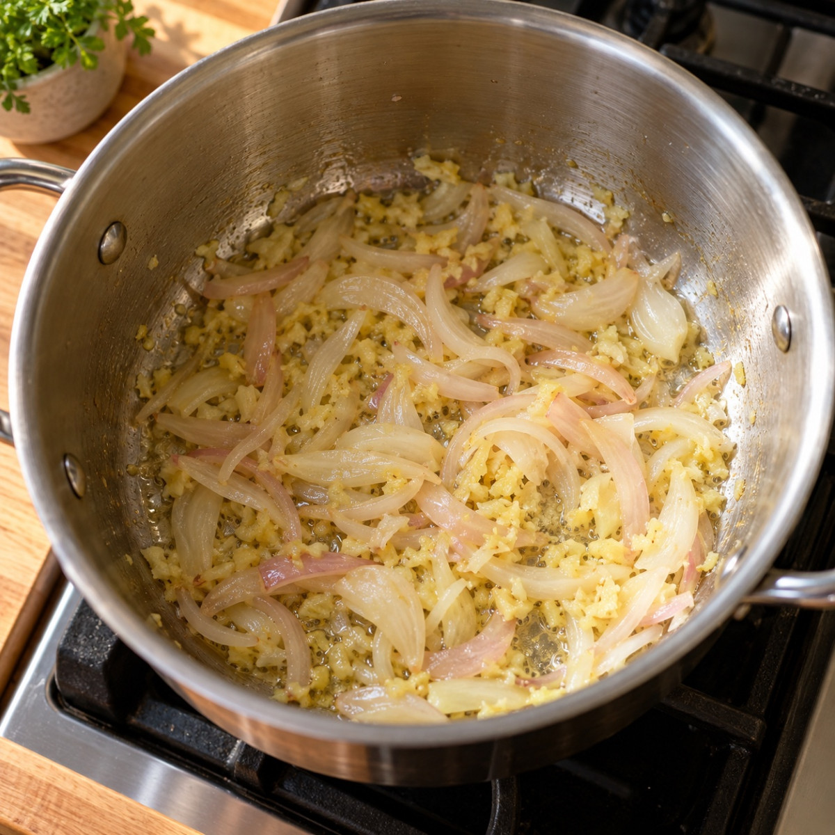 鍋1つ15分。鶏ひき肉とれんこんのごろごろ塩麹スープの作り方ステップ2